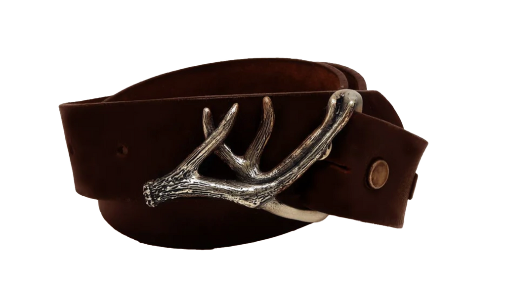 White-tailed Deer Antler Shed Buckle