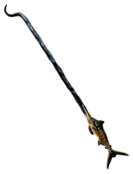 A HookNHide Blue Marlin steak flipper.