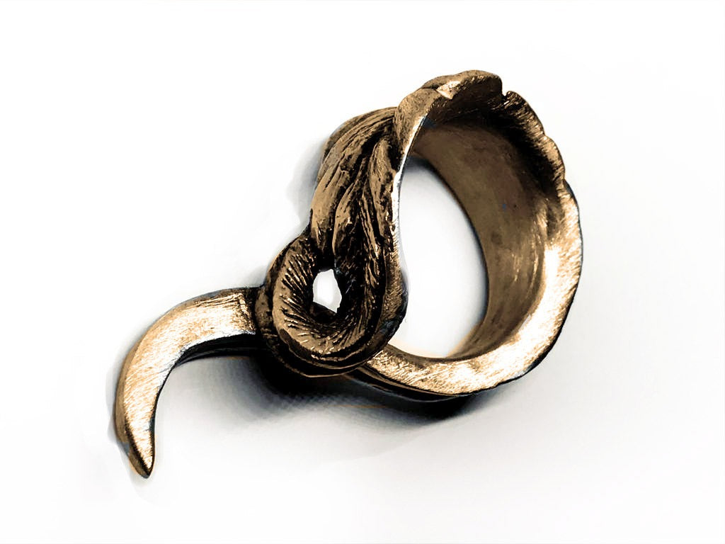 Drake Mallard Tail Feather Ring Tool