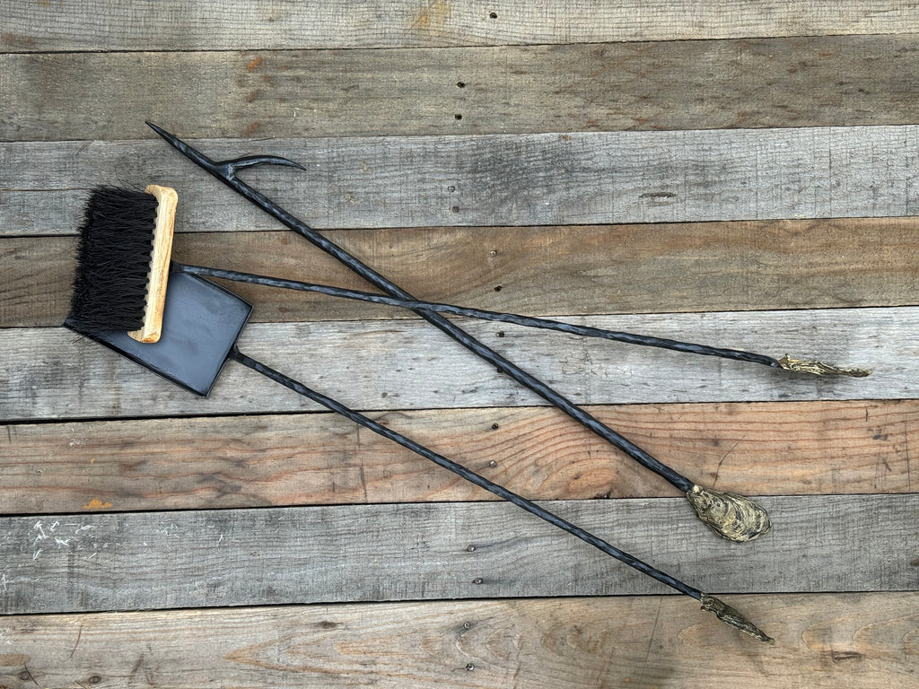 Oyster Shell Fireplace Set