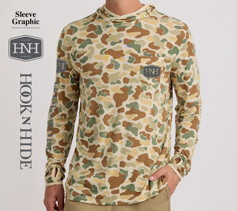 Lightweight Long Sleeve Bamboo Hoody (Vintage Camouflage) – HookNHide
