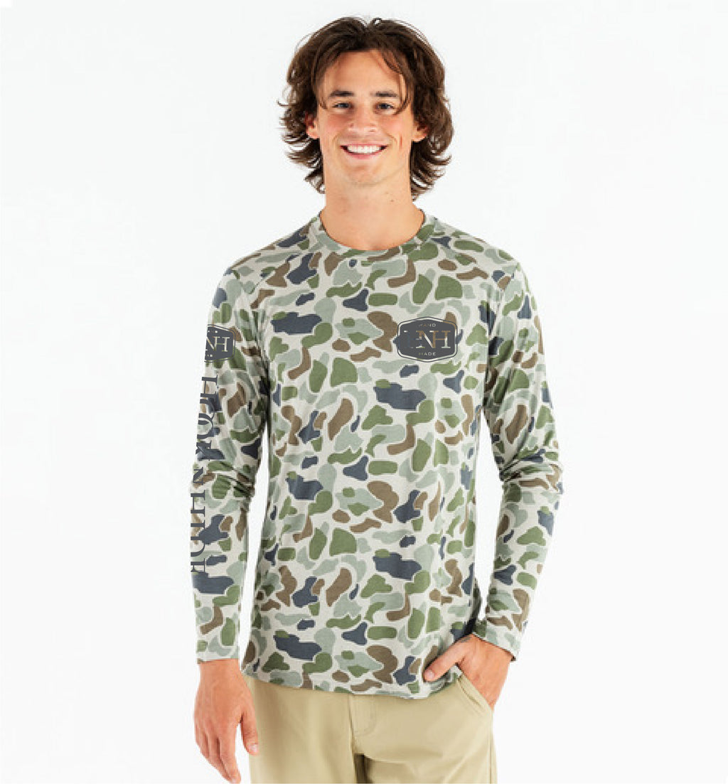 Lightweight Bamboo Longsleeve  (Classic Camouflage)