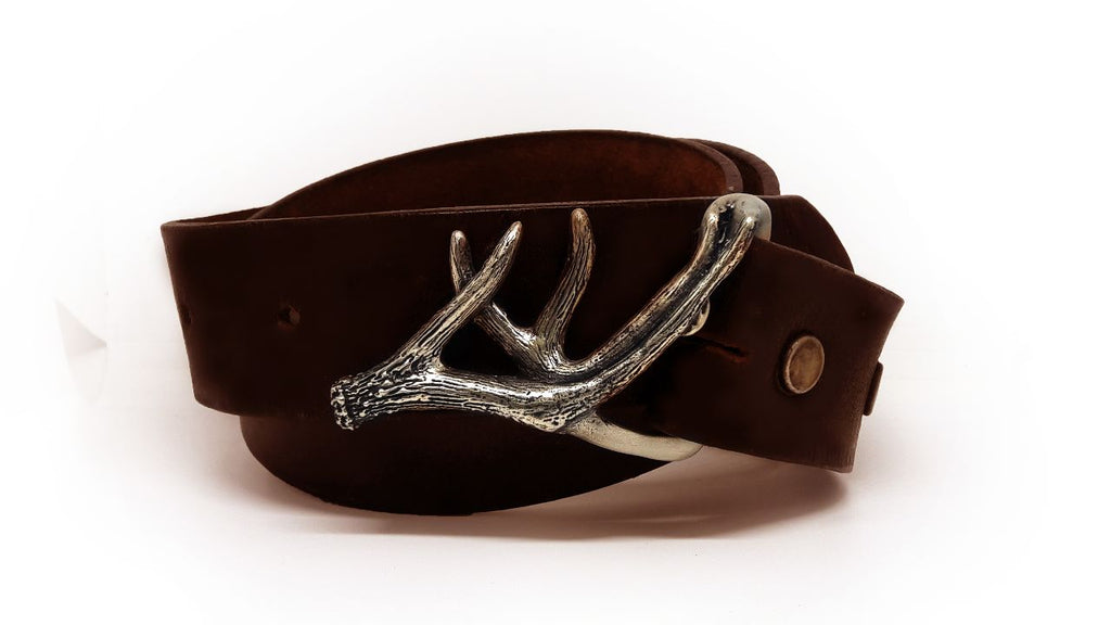 White-tailed Deer Antler Shed Buckle