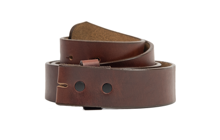 Brown Leather Belt Strap- 1-1/4"width