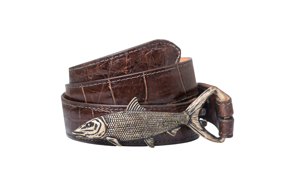 Alligator Belt Strap (Coffee)