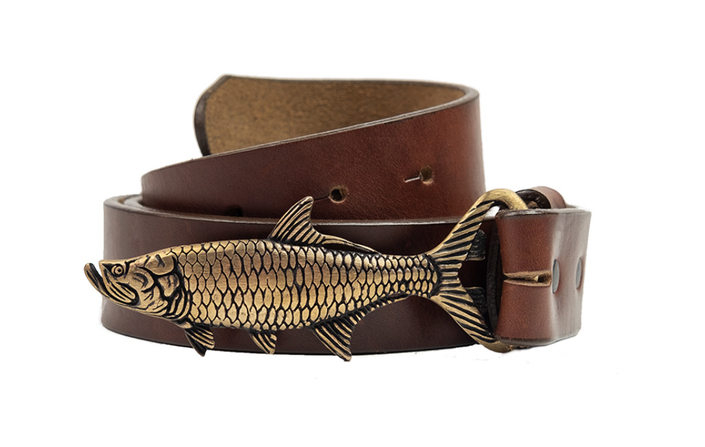 Brown Leather Belt Strap- 1-1/4"width