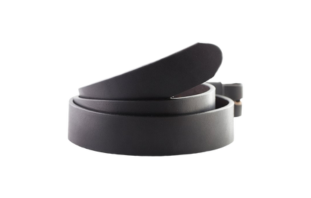 Black Leather Belt Strap 1-1/4" width