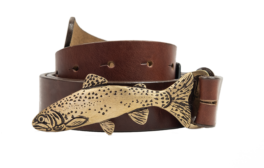 Trout shop belt buckle